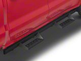 RedRock 4-Inch Drop TC1 Running Boards; Textured Black (19-26 Silverado 1500 Crew Cab)