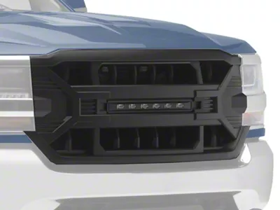 RedRock Armor Upper Replacement Grille with LED Lighting (16-18 Silverado 1500)