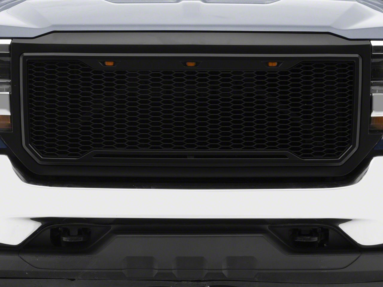 Onegrille Black Billet Grille Insert For 2016-2018 Chevy Silverado 1500 / 2019 LD - Stainless