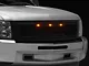 RedRock Baja Upper Replacement Grille with LED Lighting; Matte Black (07-13 Silverado 1500)