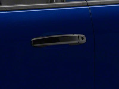 RedRock Door Handle Covers; Black (14-18 Silverado 1500 Crew Cab)