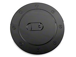 RedRock Fuel Door Cover; Gloss Black (99-06 Silverado 1500 Fleetside)