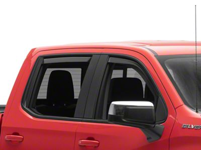 RedRock In-Channel Window Deflectors (19-25 Silverado 1500 Crew Cab)