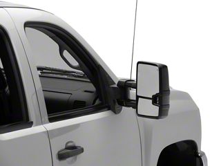 Tow Mirrors Gmc PAIR Of Power Heated Towing Mirrors For 2007-2013 Chevy Silverado 1500/2500/3500HD - Chrome, Manual Fold 2015 Silverado Tow Mirrors Oem - Foto 12