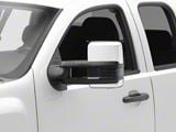 RedRock Powered Heated Tow Mirrors with Arrow on Glass Smoked Amber LED Turn Signal; Chrome (07-13 Silverado 1500)