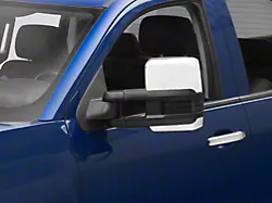 RedRock Powered Heated Towing Mirrors with Smoked Amber LED Turn Signal; Chrome (14-17 Silverado 1500)