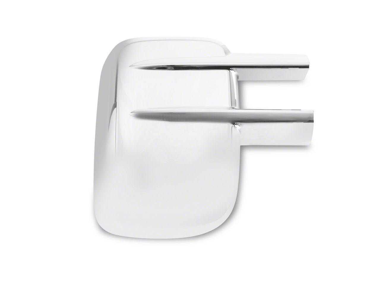 Chrome Mirror Covers For 2009-2018 RAM 1500 (No Turn Signal Cutout) | ABS Plastic | Peel & Stick Installation - View #8