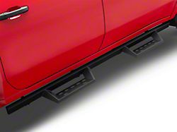 RedRock 4-Inch Drop TC1 Running Boards; Textured Black (20-25 Silverado 2500 HD Crew Cab)