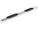 RedRock 6-Inch Oval Straight End Side Step Bars; Stainless Steel (20-24 Silverado 3500 HD Crew Cab)