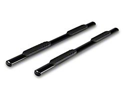 RedRock 4-Inch Oval Straight Side Steps; Black (21-23 Tahoe)