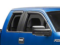 RedRock Window Deflectors; Front and Rear; Smoked (04-14 F-150 SuperCab)