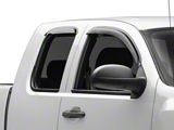 RedRock Window Deflectors; Front and Rear; Smoked (07-13 Silverado 1500 Extended Cab)