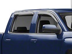 RedRock Window Deflectors; Front and Rear; Smoked (14-18 Silverado 1500 Crew Cab)