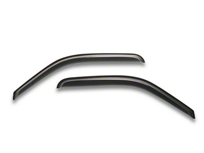 RedRock Window Deflectors; Front; Smoked (07-13 Silverado 1500 Regular Cab)