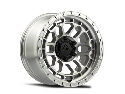 Reika R35 Rambler Machined Clear 6-Lug Wheel; 17x9; -12mm Offset (07-13 Silverado 1500)