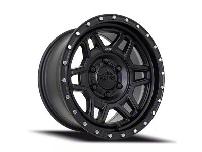 Reika R40 Trooper Satin Black 6-Lug Wheel; 17x8.5; 0mm Offset (15-20 F-150)