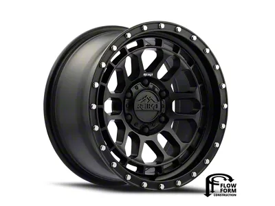 Reika R35 Rambler Satin Black 6-Lug Wheel; 17x8.5; 0mm Offset (24-25 Ranger)