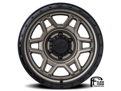 Reika R40 Trooper Satin Bronze with Satin Black Ring 6-Lug Wheel; 17x9; -12mm Offset (24-25 Ranger)