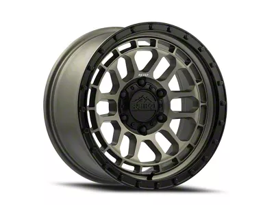 Reika R35 Rambler Bronze with Black Ring 6-Lug Wheel; 17x8.5; 0mm Offset (15-22 Colorado)