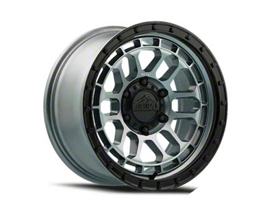 Reika R35 Rambler Gloss Graphite with Gloss Black Ring 6-Lug Wheel; 17x8.5; 0mm Offset (21-24 F-150)