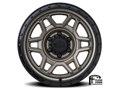 Reika R40 Trooper Satin Bronze with Satin Black Ring 6-Lug Wheel; 17x8.5; 0mm Offset (15-20 Tahoe)