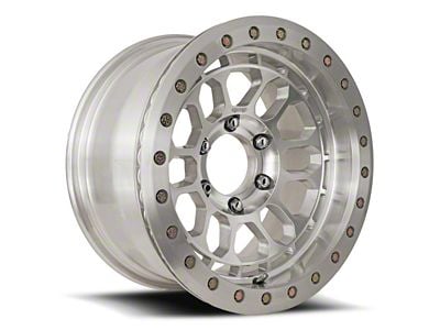 Reika R35B Rambler Beadlock Machined 6-Lug Wheel; 17x9; -12mm Offset (21-26 Yukon)