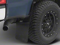 REK-mesh Universal Offset XL 12-Inch Wide Mud Flaps with Black Logo; Front or Rear (Universal; Some Adaptation May Be Required)