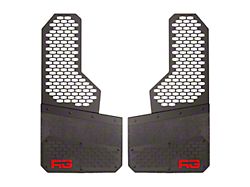 Rek Gen 8-Inch Rek Mesh Offset Mud Flaps; Front or Rear; Red (Universal; Some Adaptation May Be Required)