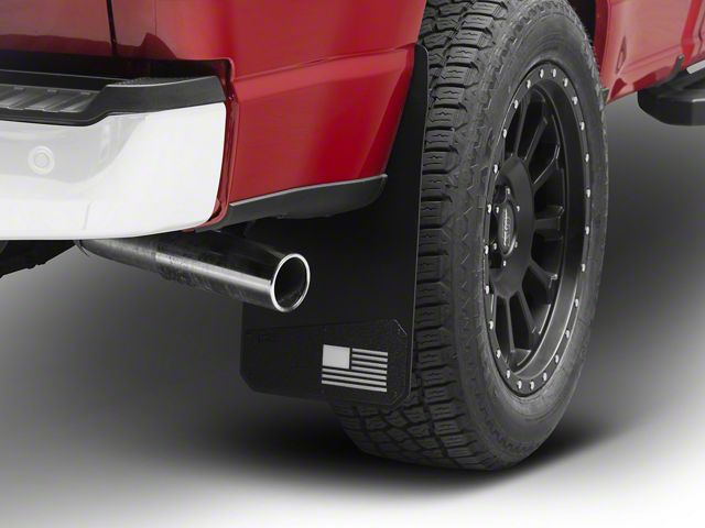 Rek Gen Merica Mud Flaps; Front or Rear; White (Universal; Some Adaptation May Be Required)