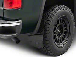 6-Inch X-Merica Offset Mud Flaps; Front or Rear; Black (Universal; Some Adaptation May Be Required)