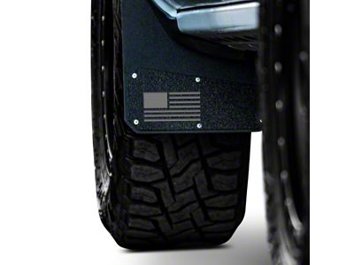 Rek Gen Merica Mud Flaps; Front; Gray (15-19 Sierra 2500 HD)