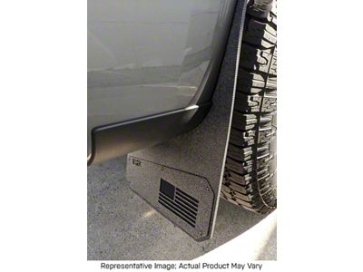 Rek Gen Merica Mud Flaps; Rear; Blue (15-19 Sierra 3500 HD SRW)