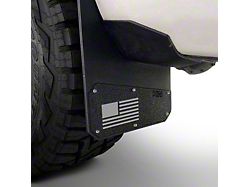 Merica Mud Flaps with Gray Flag Logo; Front or Rear (Universal; Some Adaptation May Be Required)