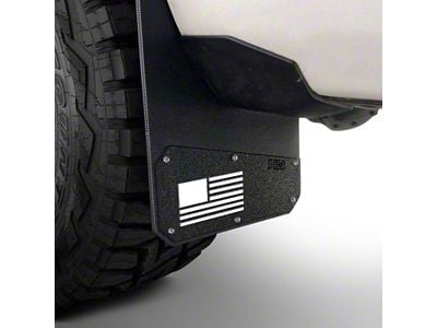Rek Gen Merica Mud Flaps; Front or Rear; White (Universal; Some Adaptation May Be Required)