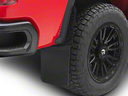 REK-mesh Universal Offset XL 12-Inch Wide Mud Flaps with Black Logo; Front or Rear (Universal; Some Adaptation May Be Required)