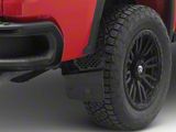 6-Inch X-Merica Offset Mud Flaps; Front or Rear; Black (Universal; Some Adaptation May Be Required)