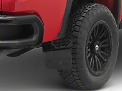 6-Inch X-Merica Offset Mud Flaps; Front or Rear; Black (Universal; Some Adaptation May Be Required)