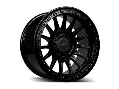 Relations Race Wheels RR7-H Flow Form Gloss Black 6-Lug Wheel; 17x8.5; -12mm Offset (07-13 Silverado 1500)