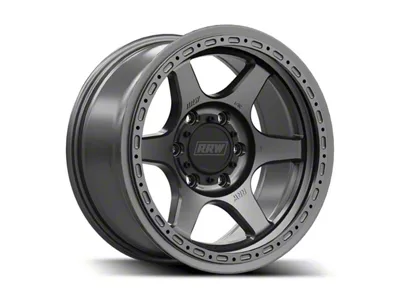 Relations Race Wheels RR2-H Matte Gunmetal 6-Lug Wheel; 17x8.5; -12mm Offset (14-18 Sierra 1500)