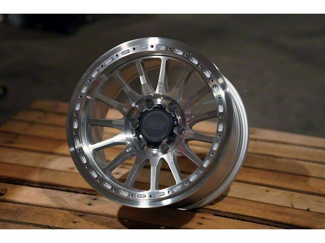 Relations Race Wheels RR7-H Flow Form Brushed Aluminum 6-Lug Wheel; 17x8.5; 0mm Offset (14-18 Sierra 1500)