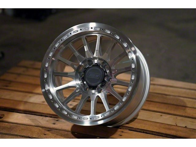 Relations Race Wheels RR7-H Flow Form Brushed Aluminum 6-Lug Wheel; 17x8.5; -12mm Offset (14-18 Sierra 1500)