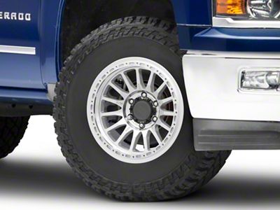 Relations Race Wheels RR7-H Flow Form Brushed Aluminum 6-Lug Wheel; 17x8.5; -25mm Offset (14-18 Silverado 1500)