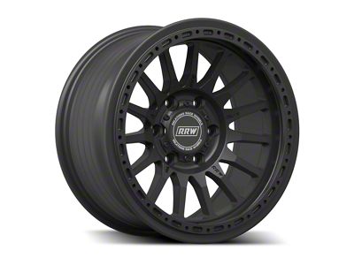 Relations Race Wheels RR7-H Flow Form Matte Black 6-Lug Wheel; 17x8.5; -12mm Offset (99-06 Sierra 1500)