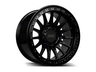 Relations Race Wheels RR7-H Gloss Black 6-Lug Wheel; 17x8.5; 0mm Offset (23-26 Colorado)