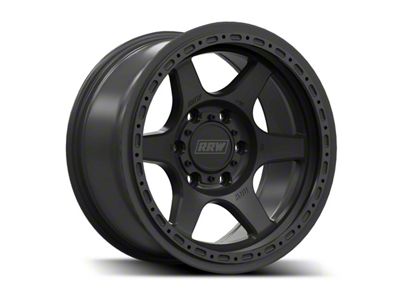 Relations Race Wheels RR2-H Matte Black 6-Lug Wheel; 17x8.5; 0mm Offset (19-26 Sierra 1500)