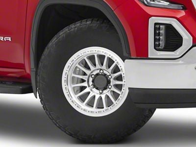 Relations Race Wheels RR7-H Flow Form Brushed Aluminum 6-Lug Wheel; 17x8.5; -12mm Offset (19-25 Sierra 1500)