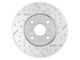 Series B130 Cross-Drilled and Slotted 8-Lug Rotors; Front Pair (11-12 4WD F-350 Super Duty SRW)
