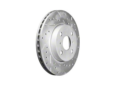 Series B130 Cross-Drilled and Slotted 6-Lug Rotors; Rear Pair (19-24 RAM 1500)