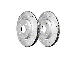 Series B130 Cross-Drilled and Slotted 8-Lug Rotors; Front Pair (20-23 Sierra 2500 HD)