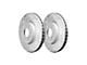 Series B130 Cross-Drilled and Slotted 8-Lug Rotors; Front Pair (20-24 Sierra 3500 HD)